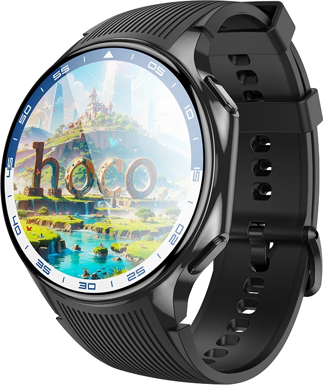 Smartwatch HOCO Y24 AMOLED 1.43\", thirrje Bluetooth, MP3/MP4, 4GB, i zi