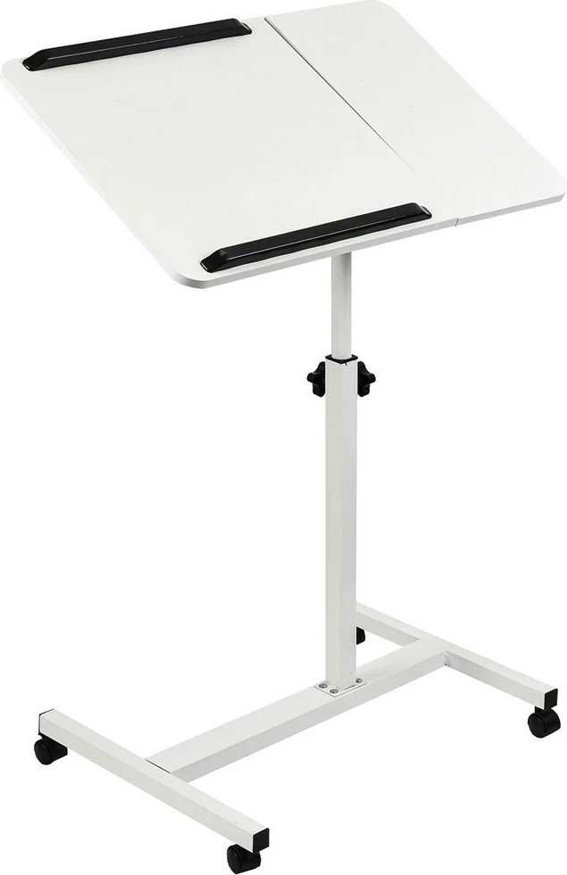 Tavolinë mobile Maclean MC-121 W, për laptop, rregullim lartësie 59-89cm, e bardhë