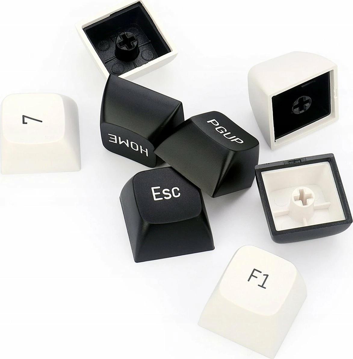 Set kapakësh tastesh Redragon A132 PBT Doubleshot 150 copë, bardhë/zi