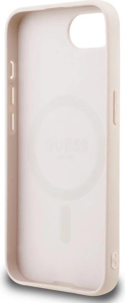Mbështjellës, Guess, 4G Small & Classic, MagSafe, për iPhone 16e, rozë