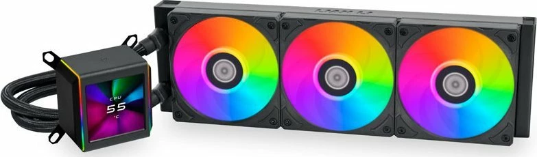 Ftohje me ujë AIO Lian Li Galahad II LCD 360 GA2ALCD36B 360mm ARGB, e zezë