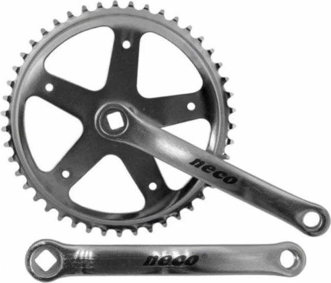 Set pedalier për biçikletë Yakimasport, argjendtë