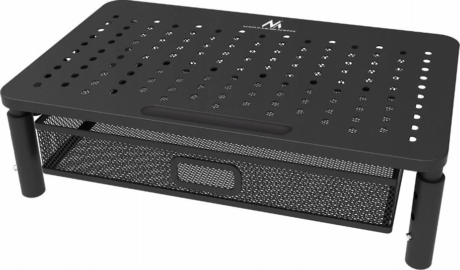Mbajtëse monitori Maclean MC-947 13-32\" me rregullim lartësie 3 nivele, me sirtar, e zezë