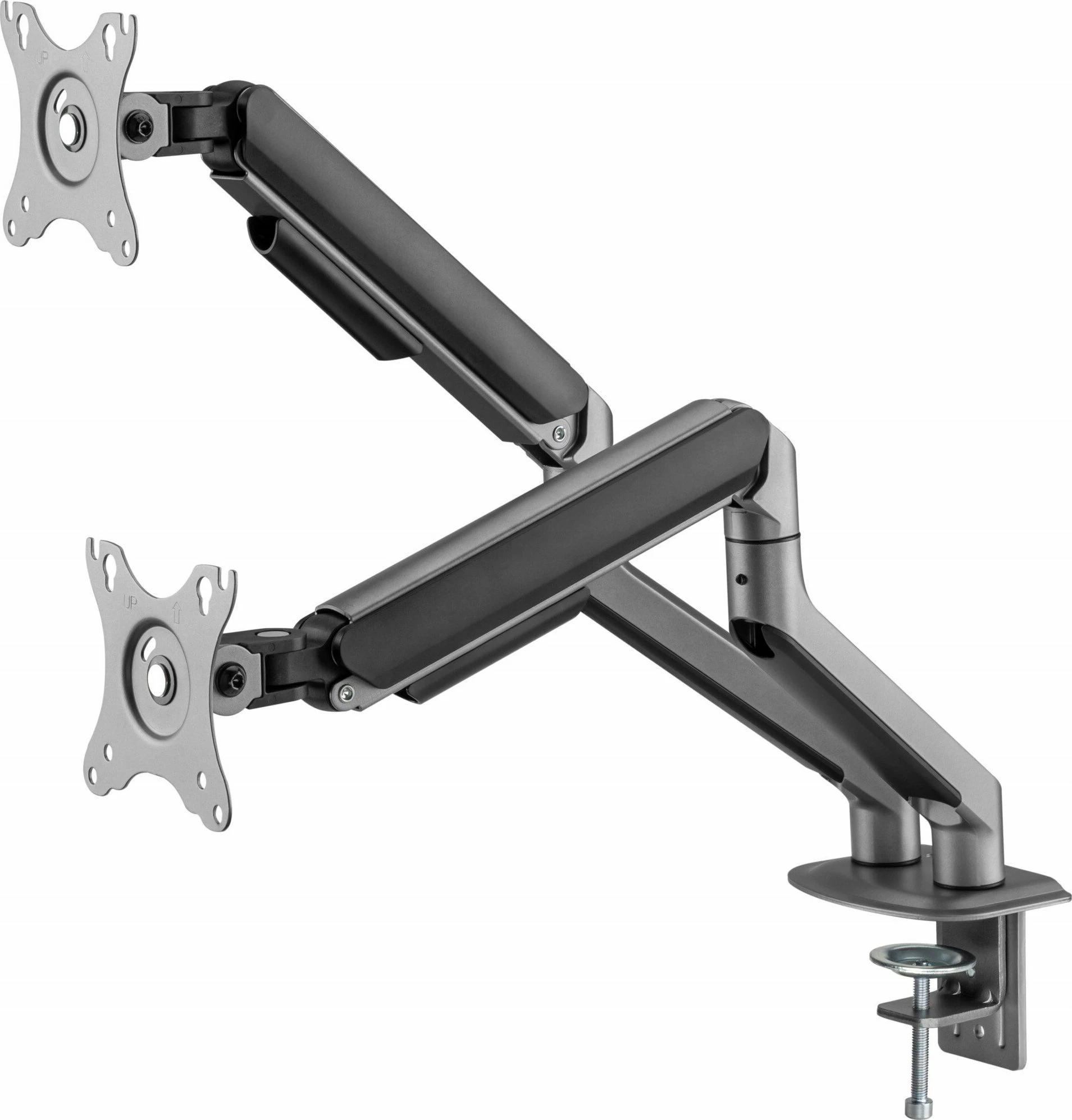 Mbajtëse tavoline për 2 monitorë Gembird MA-DA2-05 17"-32" VESA 75x75/100x100, gri