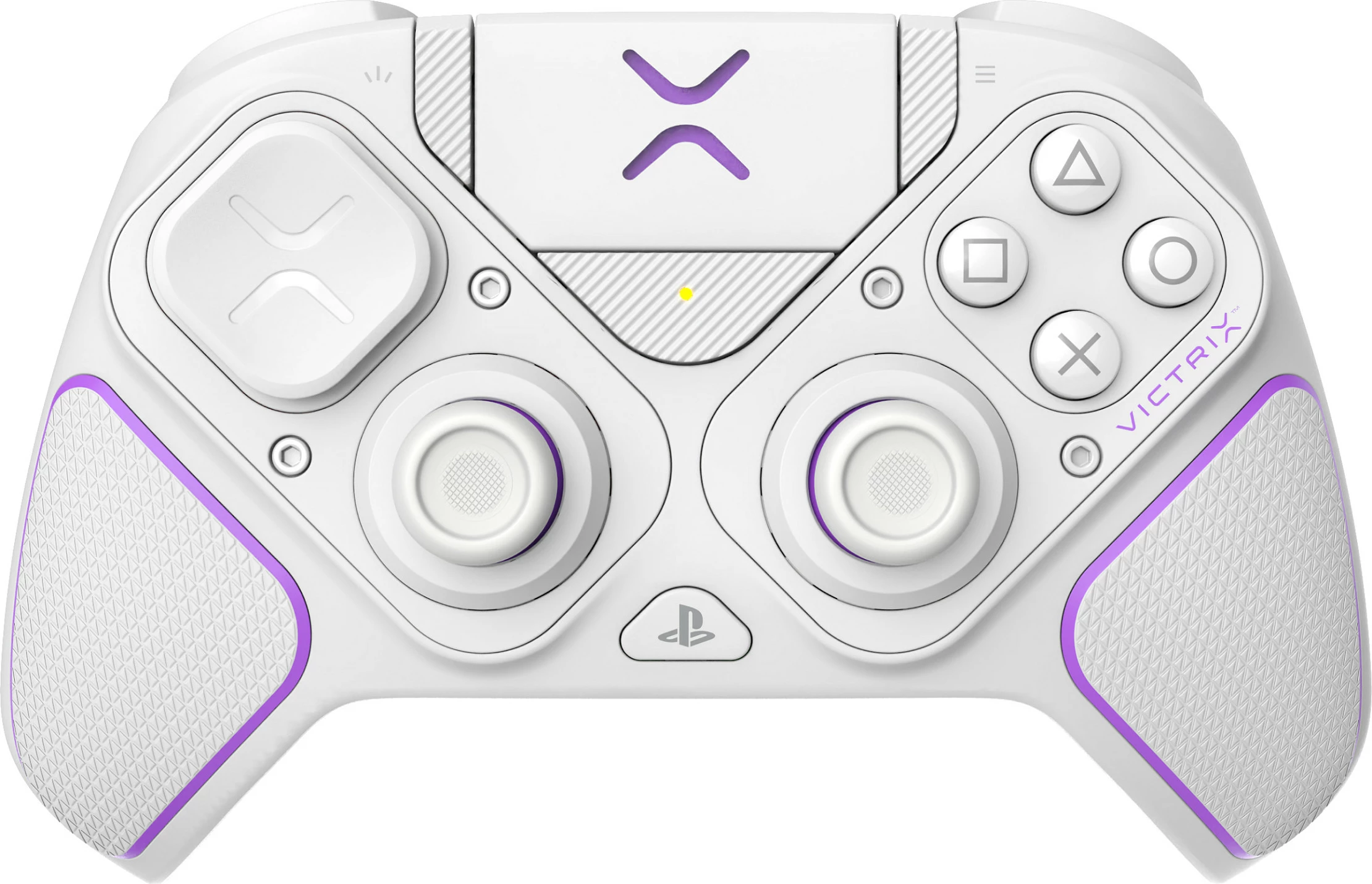 Kontroller lojërash PDP Victrix Pro BFG Wireless, për PS5/PS4 & PC, USB-C, bardhë/vjollcë