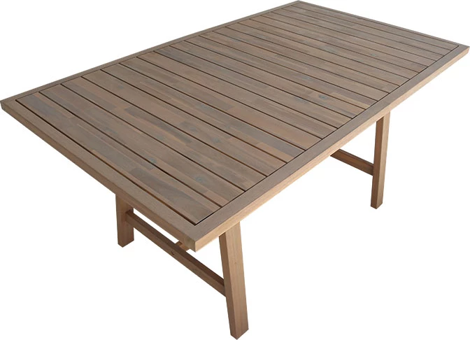 Tavolinë Malibu, dru akacie natyrale, 180x90x75cm