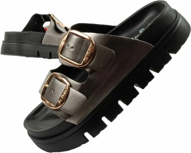 Shlapa platforme për femra Lee Cooper LCW-26-35-4461L, argjendi [Madhësia: 38]