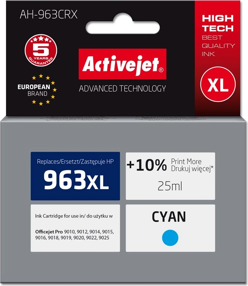 Toner zëvëndësues Activejet AH-963CRX për printerët HP