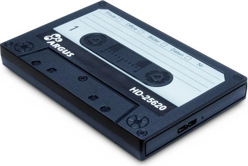 Kuti e jashtme për HDD/SSD 2.5" Inter-Tech Argus HD-25620, dizajn kasetë, e zezë