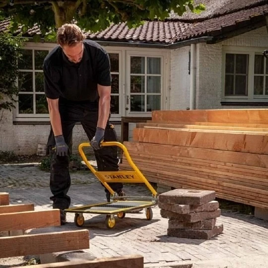 Karrocë platformë STANLEY SXWT-PC527, çelik, 150 kg, e verdhë