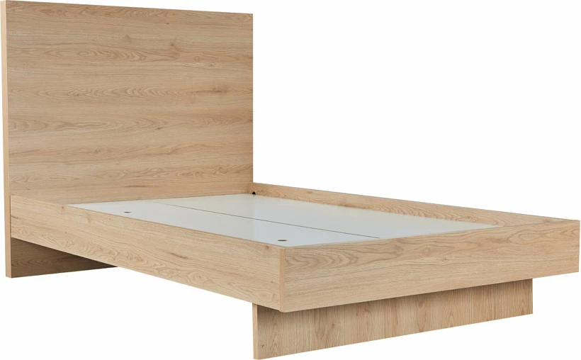 Krevat NEON për dyshek 120x200cm, ngjyrë natyrale, 127x234x121