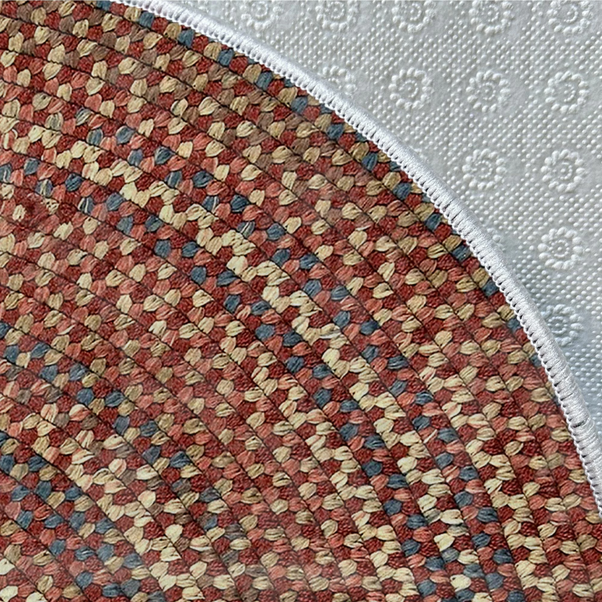 Qilim rrumbullak, shumëngjyrësh, Conceptum Hypnose, Woopamuk504, 120x120cm