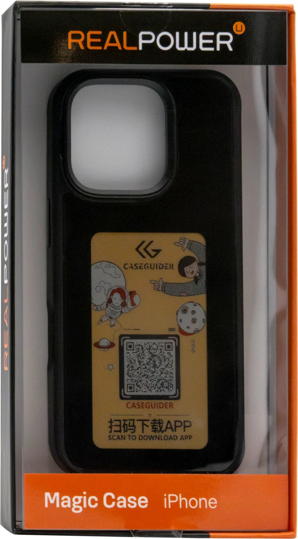 Mbështjellës Realpower MAGIC CASE për iPhone 16 Pro, MagSafe, i zi