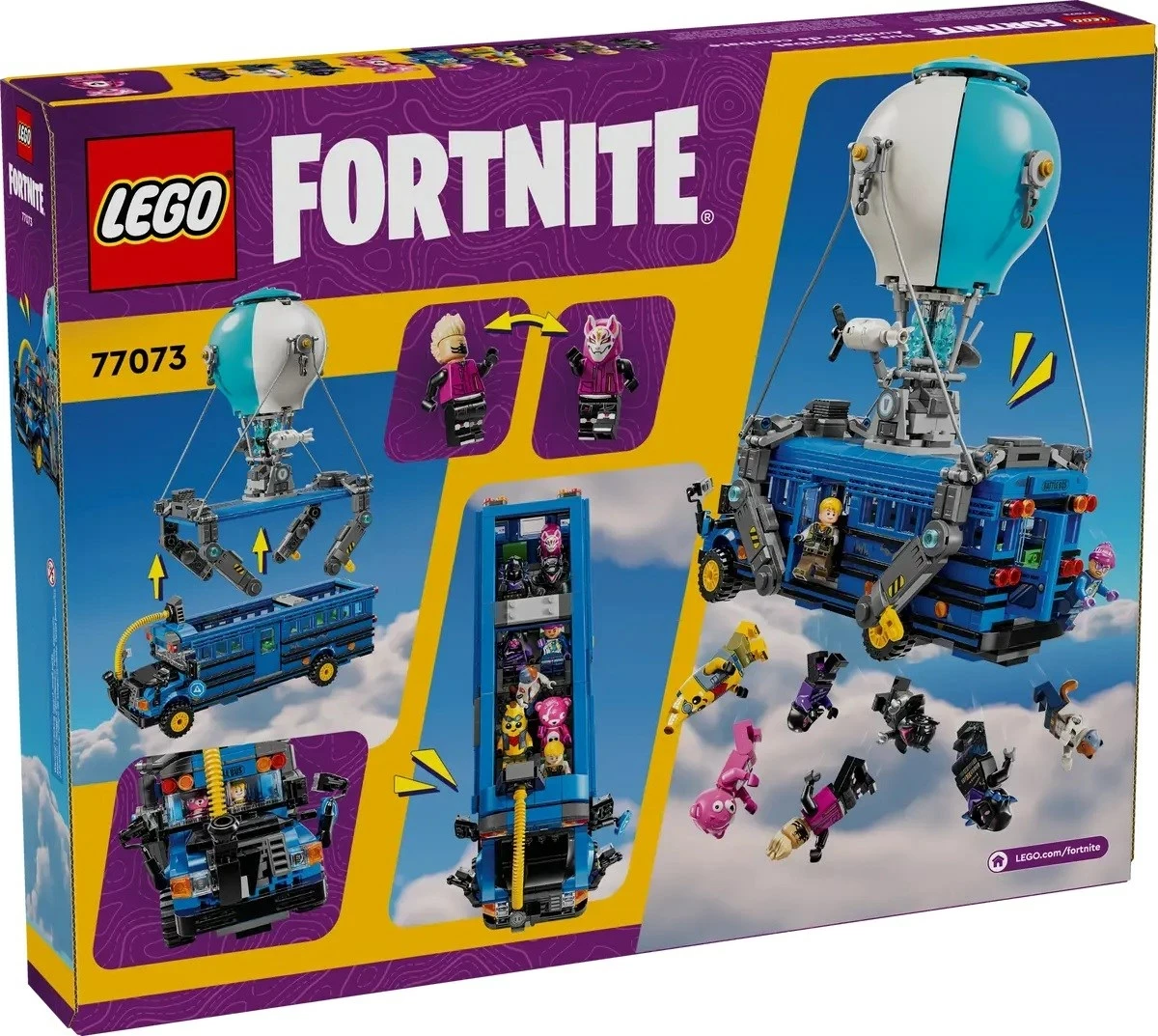Set LEGO Fortnite 77073 Battle Bus, për moshën 10+ vjeç, Blu