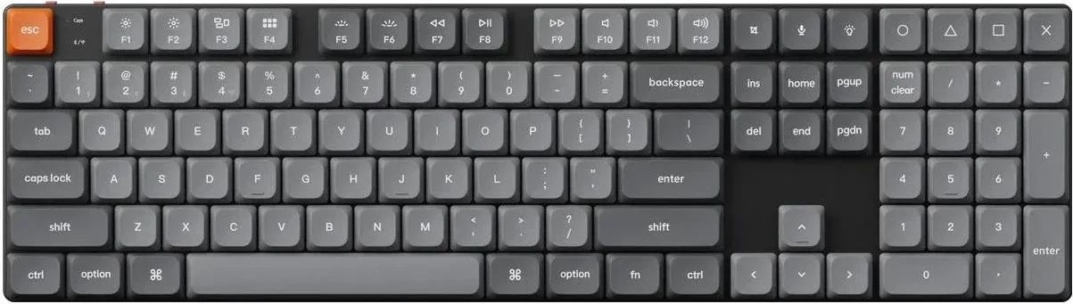 Tastierë Keychron K5 Max, Switch Brown, Full Size, Ngjyrë e zezë