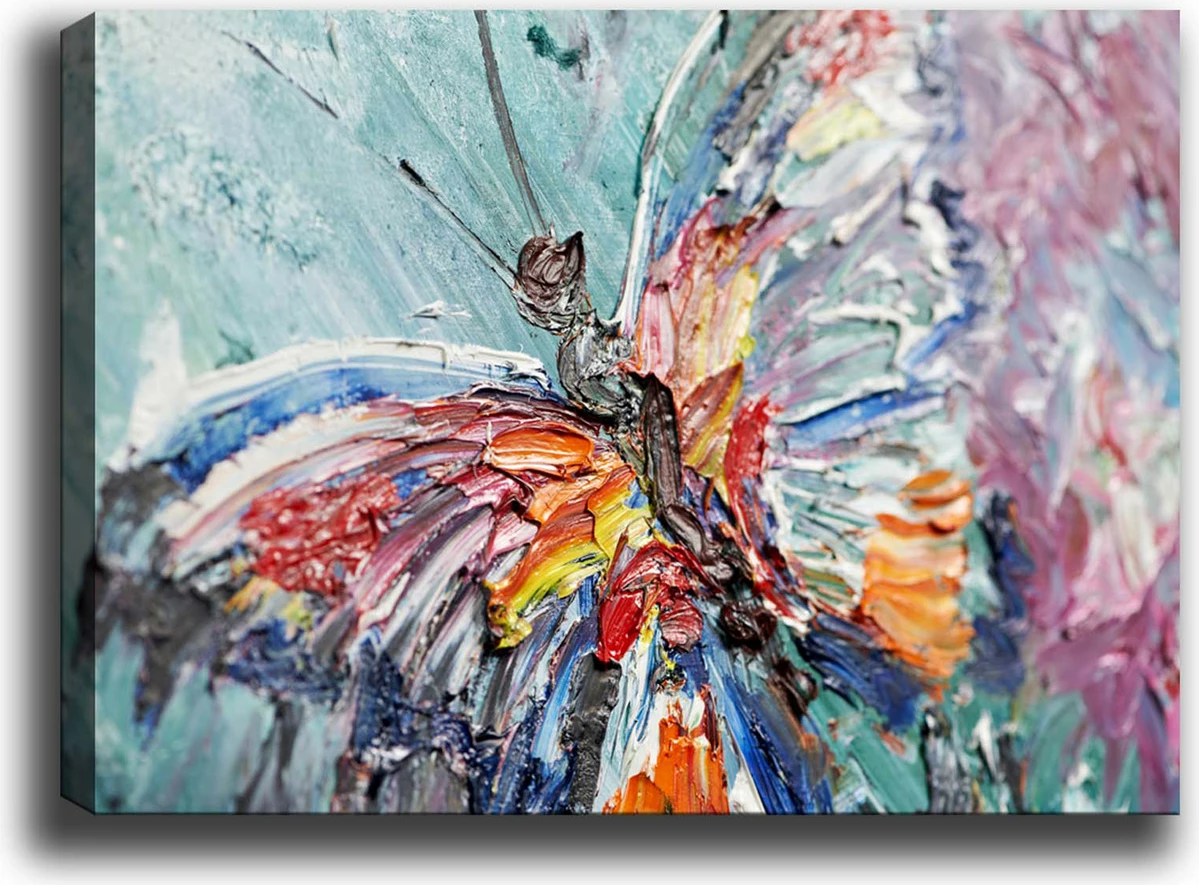 Pikturë dekorative në kanavacë, shumëngjyrëshe, 70x100cm, kornizë druri, Wallity Kanvas Tablo 202