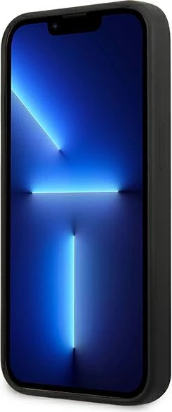 Mbështjellës Karl Lagerfeld KLHCP13SSLMP1K për iPhone 13 mini, silikon, i zi