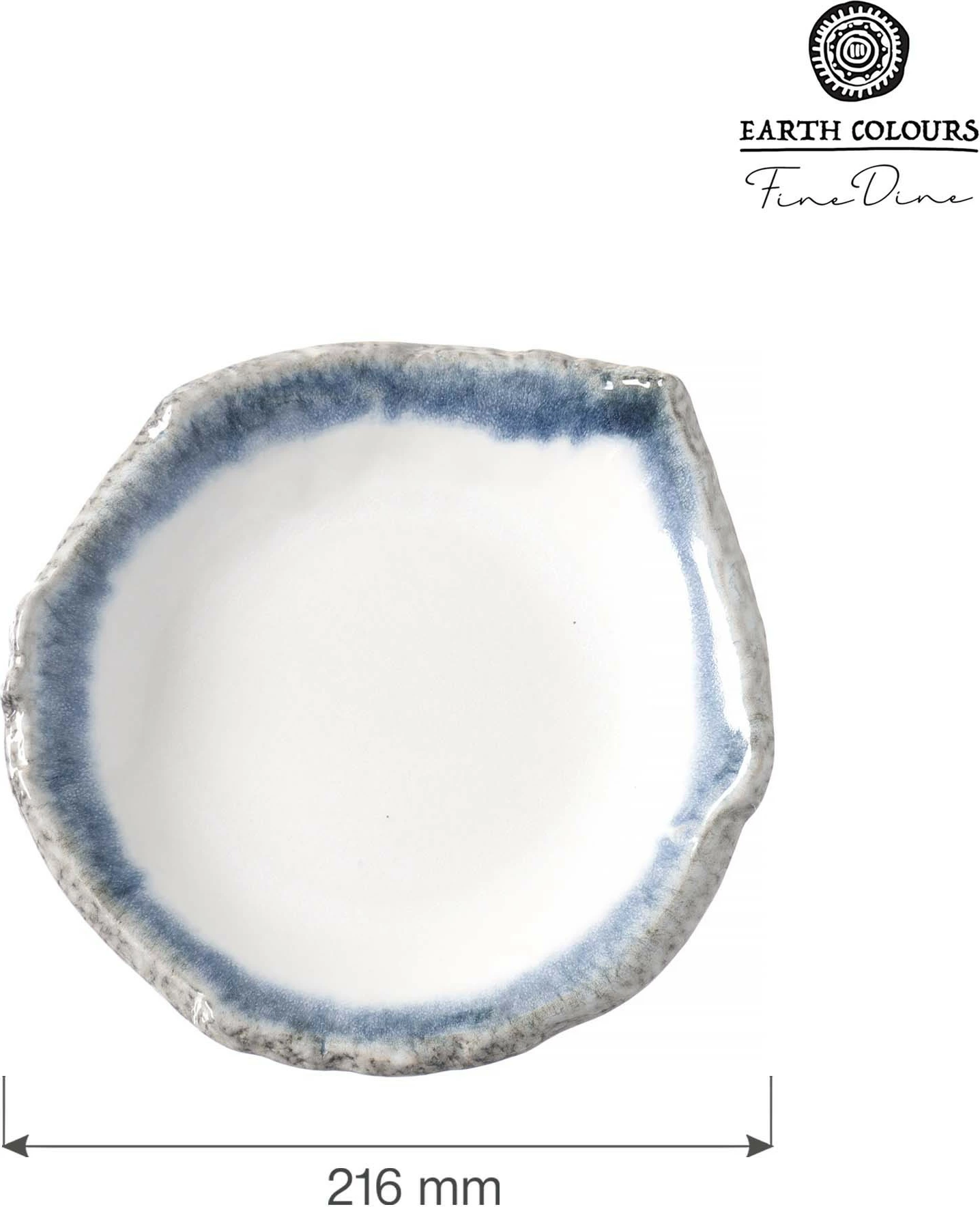 Tas prezantimi i thellë Fine Dine Silk Ø216 mm, gri, set 3 copë