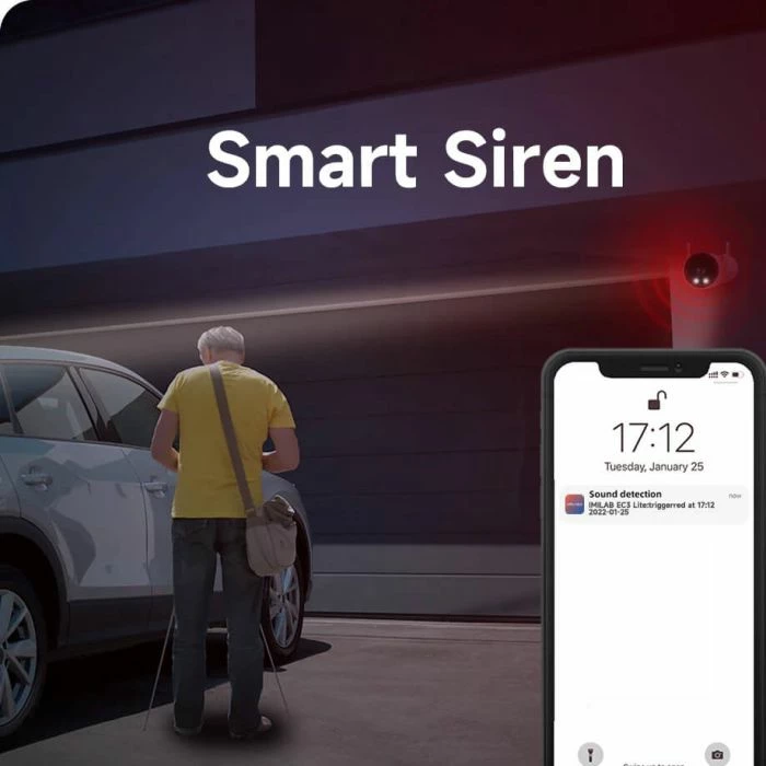 Kamerë sigurie Wi-Fi për jashtë IMILAB EC3 Lite CMSXJ40A 2K 3MP, e bardhë