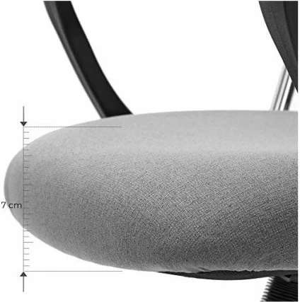 Karrige zyre SONGMICS OBN034G01, ergonomike rrotulluese, lartësi e rregullueshme, pjerrësi e kyçshme, deri 120 kg, gri