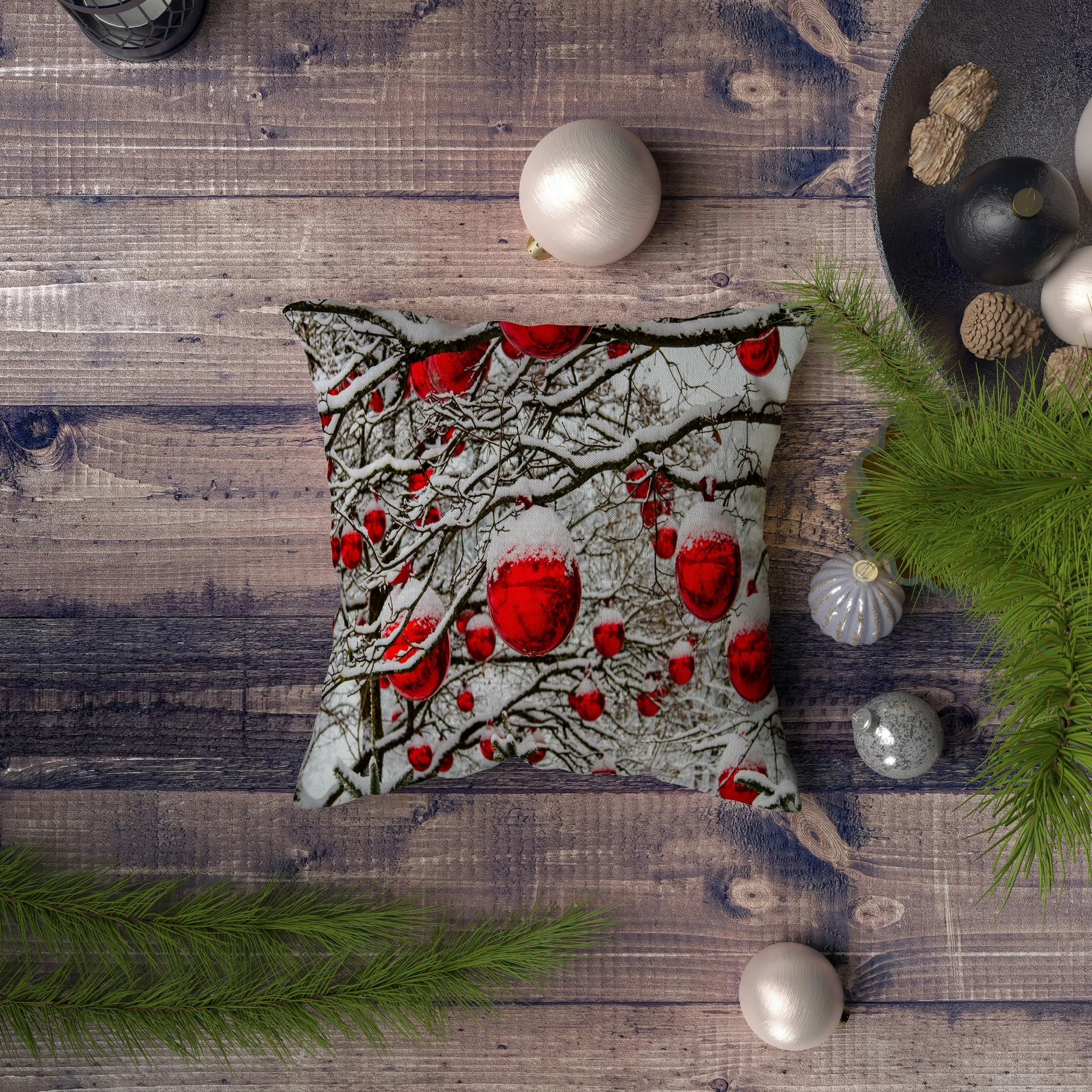 Jastëk dekorativ Aberto Design, NYXMAS053, shumëngjyrësh, 43x43cm