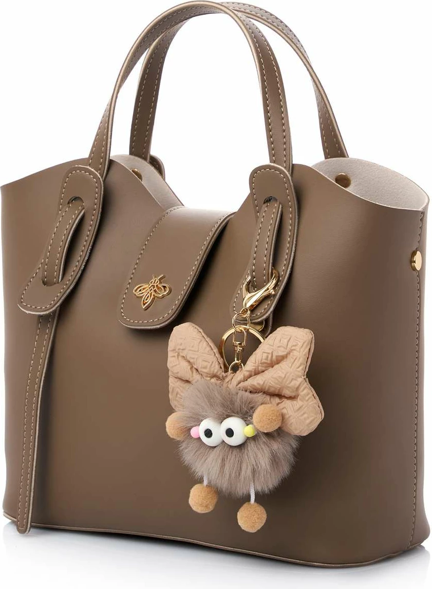 Çantë supi Lucky Bees, ngjyrë celeste-mink