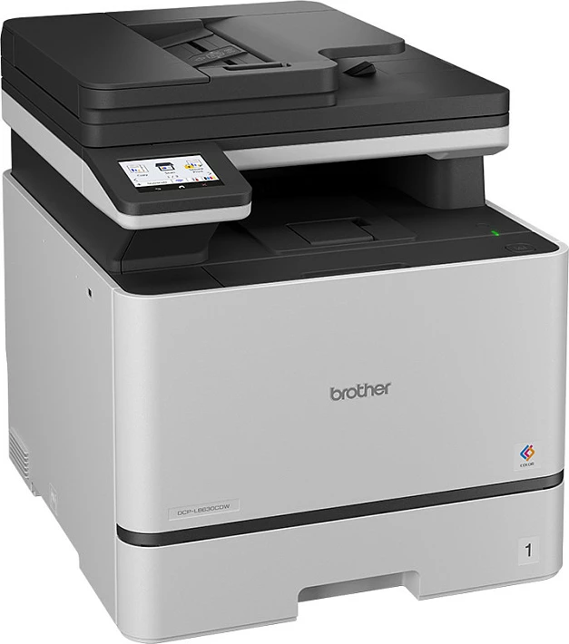 Printer multifunksional Brother DCP-L8630CDW, lazer me ngjyra, A4, duplex, Ethernet, printim direkt, gri