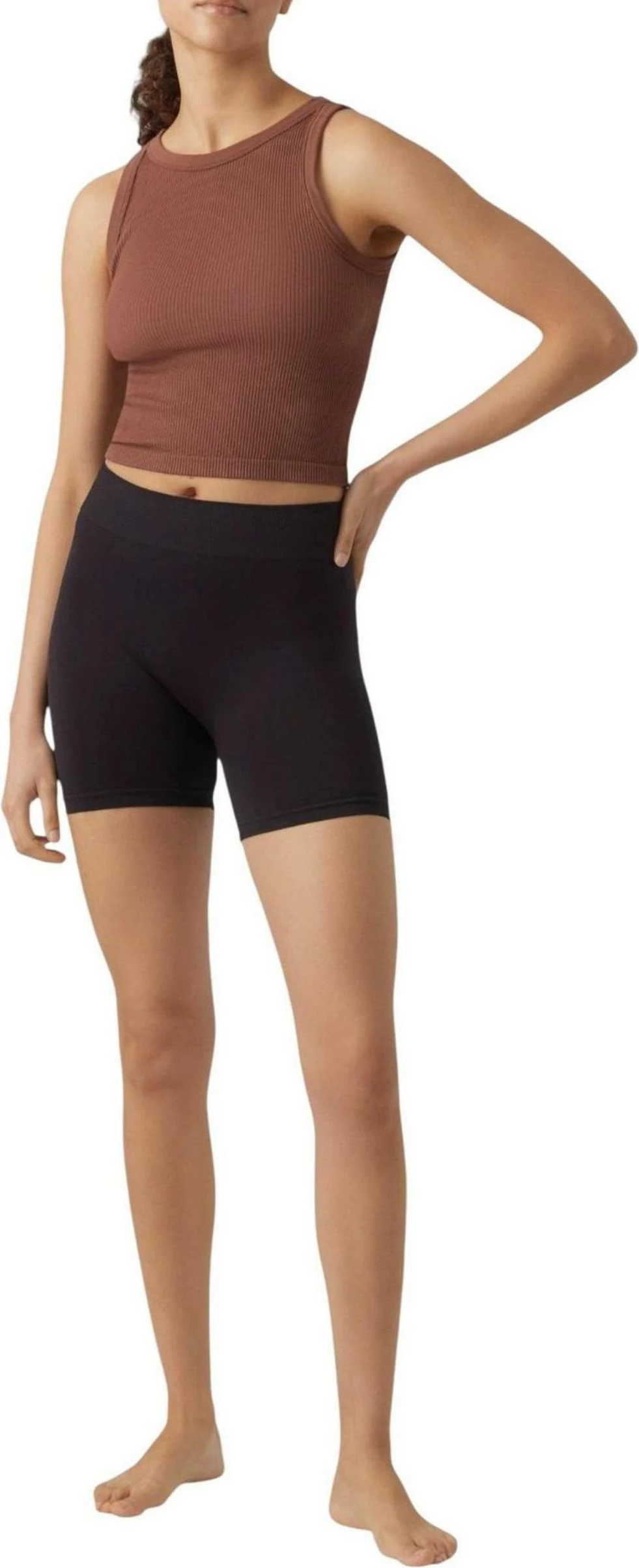 Shorce mini seamless për femra Vero Moda VMJACKIE 10285272, të zeza [Madhësia: M/L]