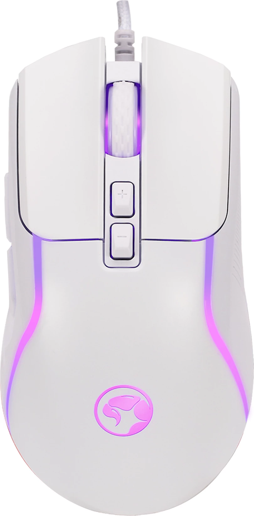 Maus gaming Marvo M292 WH CAPO 20 8000 DPI me kabllo, i bardhë