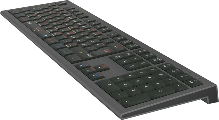 Tastierë LogicKeyboard Astra 2, macOS X Shortcuts, DE layout, e zezë