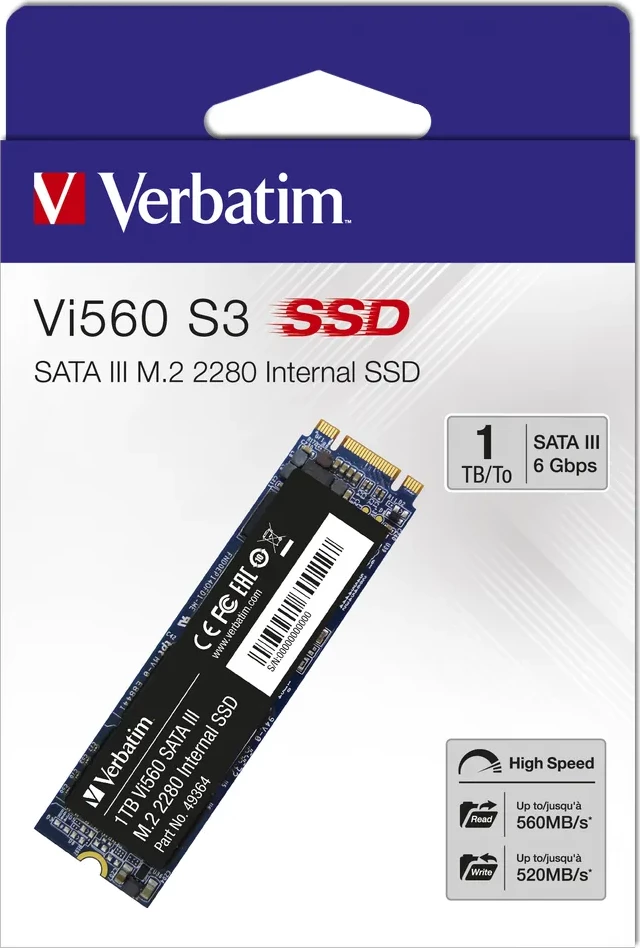 SSD Verbatim, Vi560 Internal SATA III, 1TB