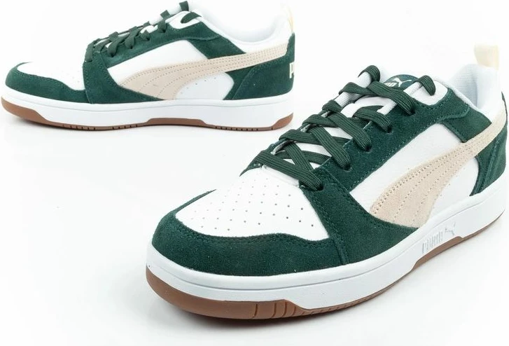 Atlete për meshkuj Puma Rebound v6, të bardha/jeshile