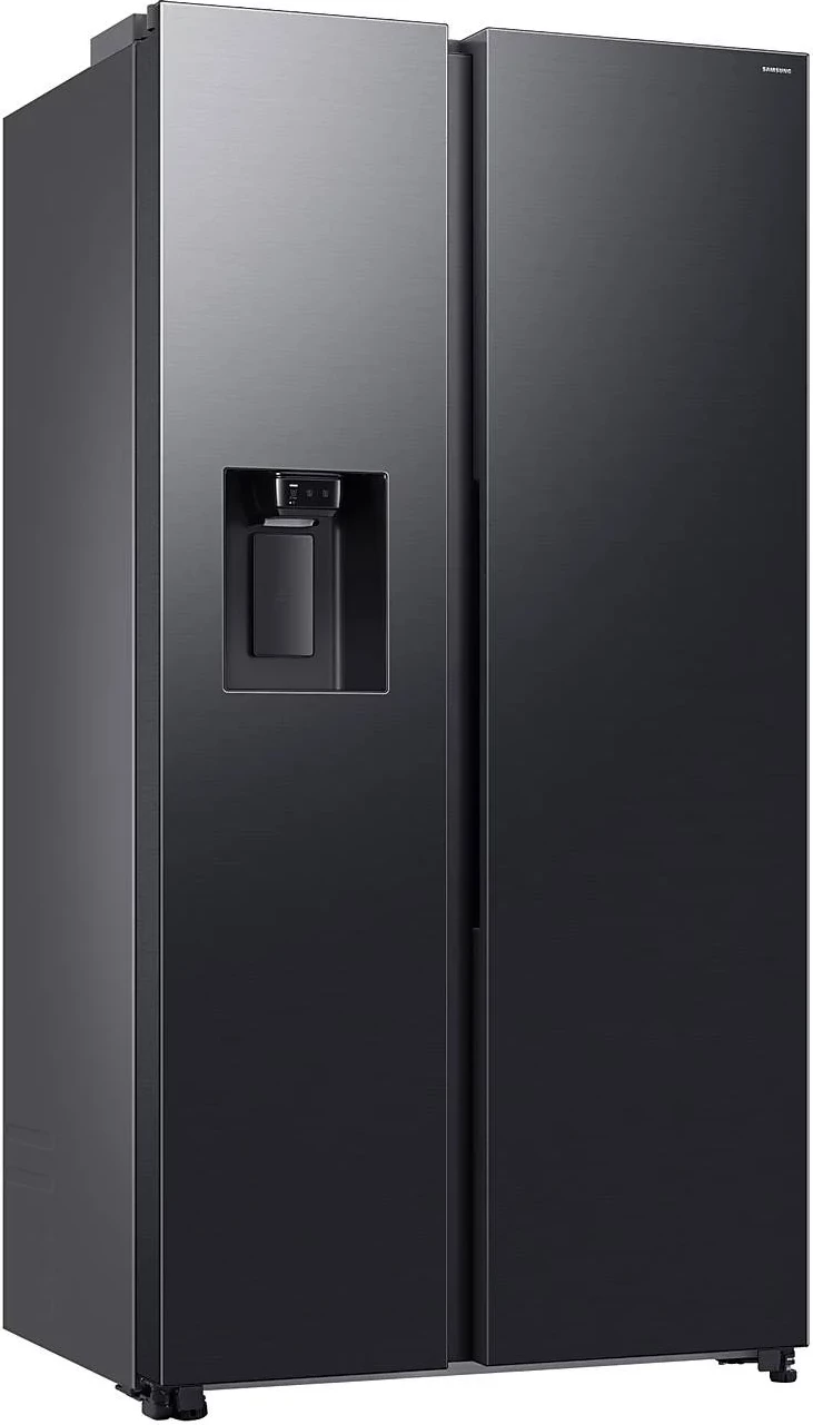 Frigorifer side-by-side Samsung SBS RS70F64KETEO 635 L, dispenser ujë dhe akull, Wi‑Fi SmartThings, AI Energy, klasë E, e zezë matte metal 6