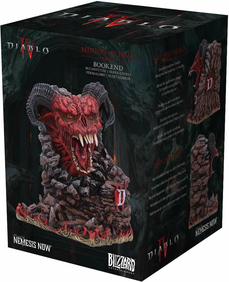 Mbajtës librash Nemesis Now Diablo IV Minion of Hell 18.3 cm