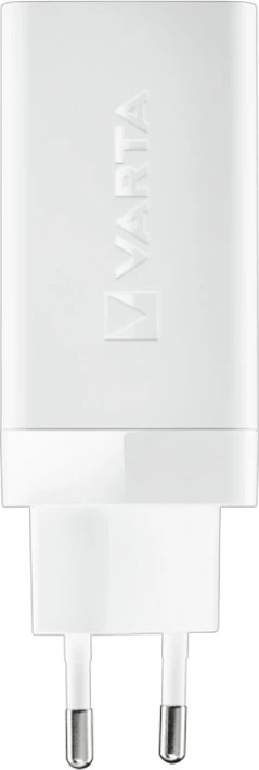 Karikues VARTA High Speed Charger 65W, 2x USB-C PD, 1x USB-A, GaN, i bardhë