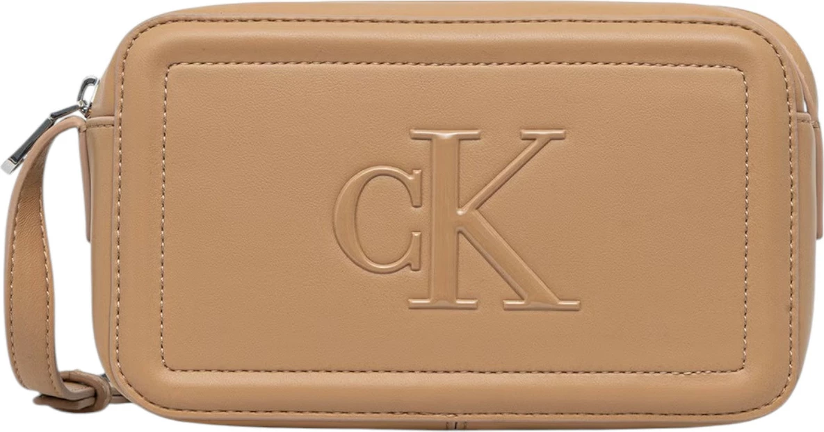 Çantë crossbody Calvin Klein BOLD CK Camera Bag LV04F3220G për femra, bezhë
