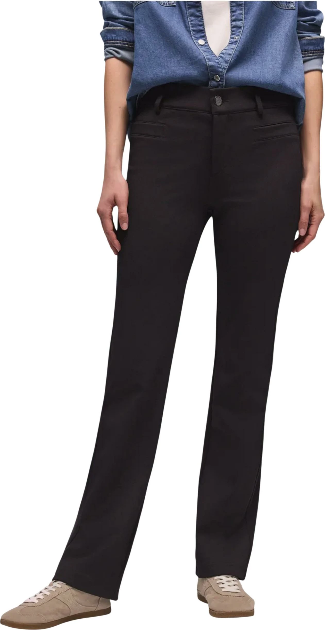 Pantallona për femra Street One Style York Bootcut 380597, të zeza [Madhësia: W34 L30]