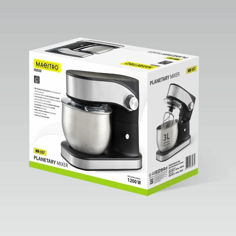 Mikser planetar MAESTRO MR-557, i zi, 3L