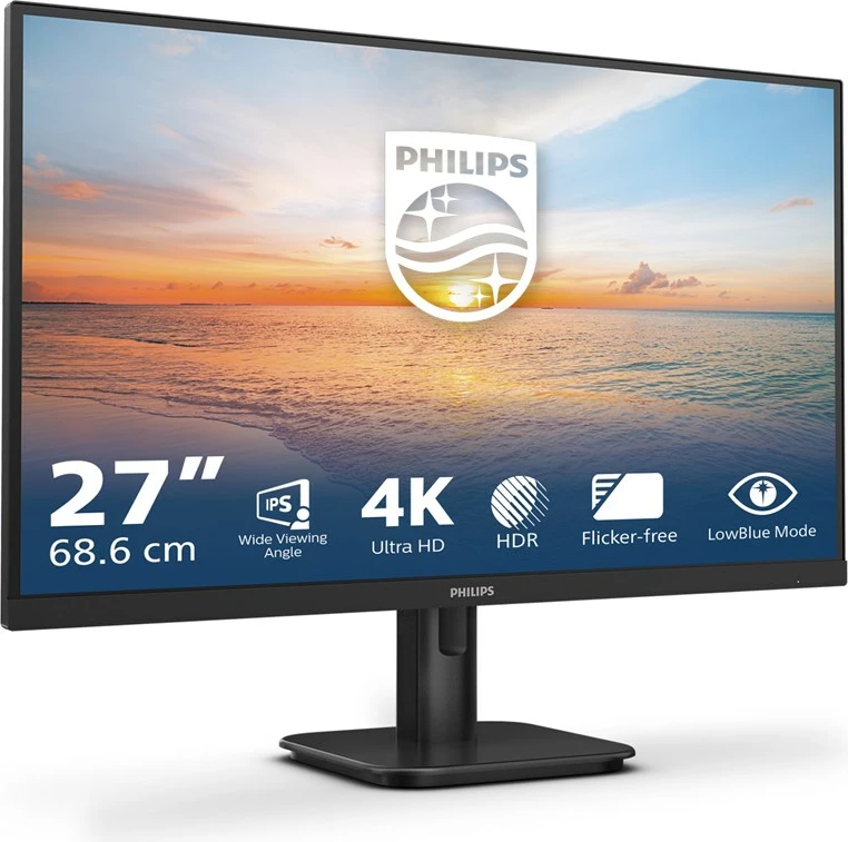 Monitor Philips 27E1N1800A/00, 27", 4K Ultra HD, IPS, LED, i zi