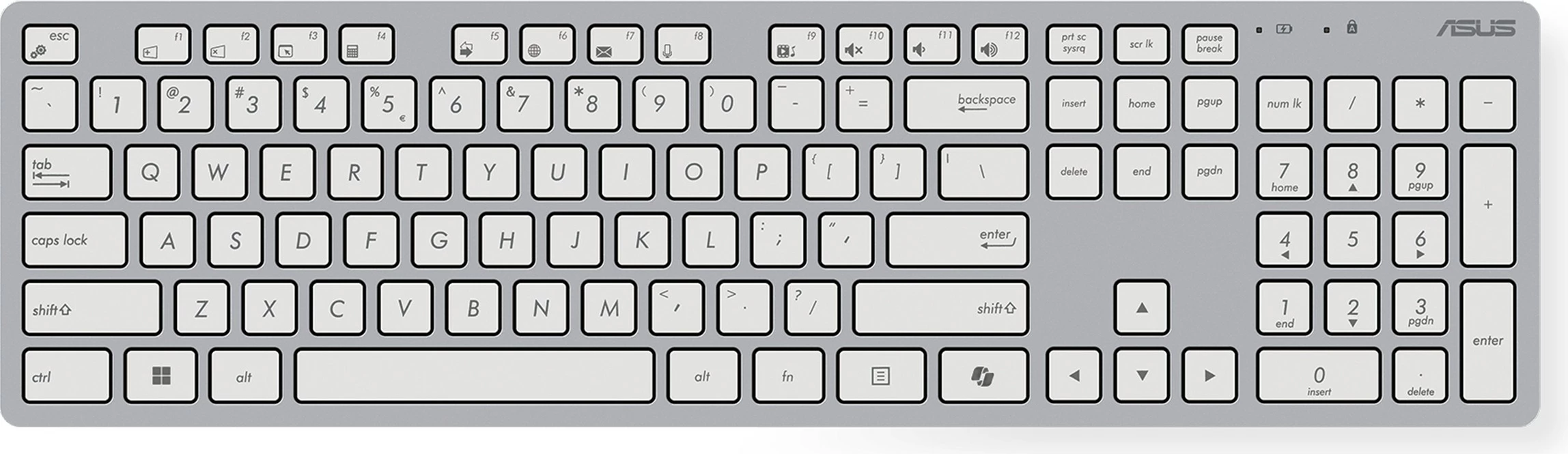 Set tastierë-maus ASUS W5000, wireless, full-size, bardhë