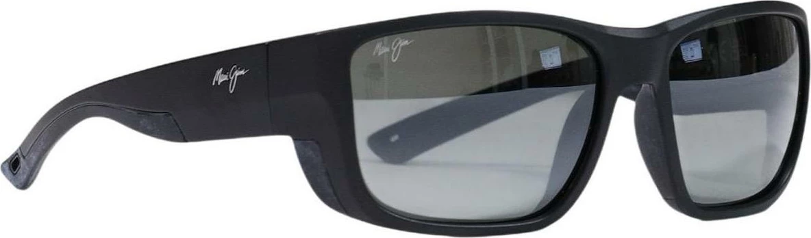Syze dielli për meshkuj Maui Jim AMBERJACK 8ZRJ4YS0U 896-02, të zeza mat [Ngjyra: 60]