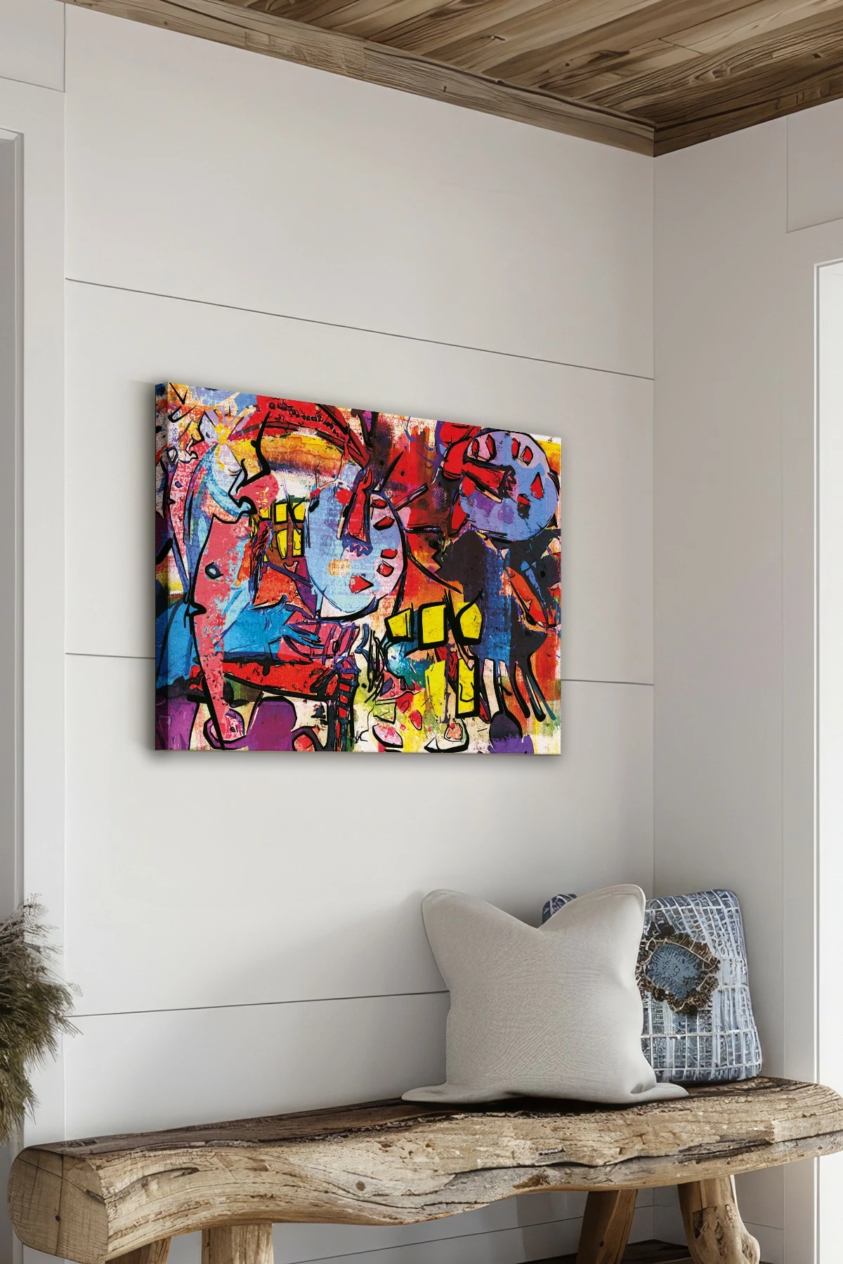 Pikturë dekorative në kanavacë, shumëngjyrëshe, Ersyfdc84, 50x70cm