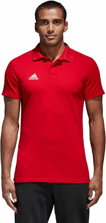 Fanellë polo adidas për meshkuj, e kuqe
