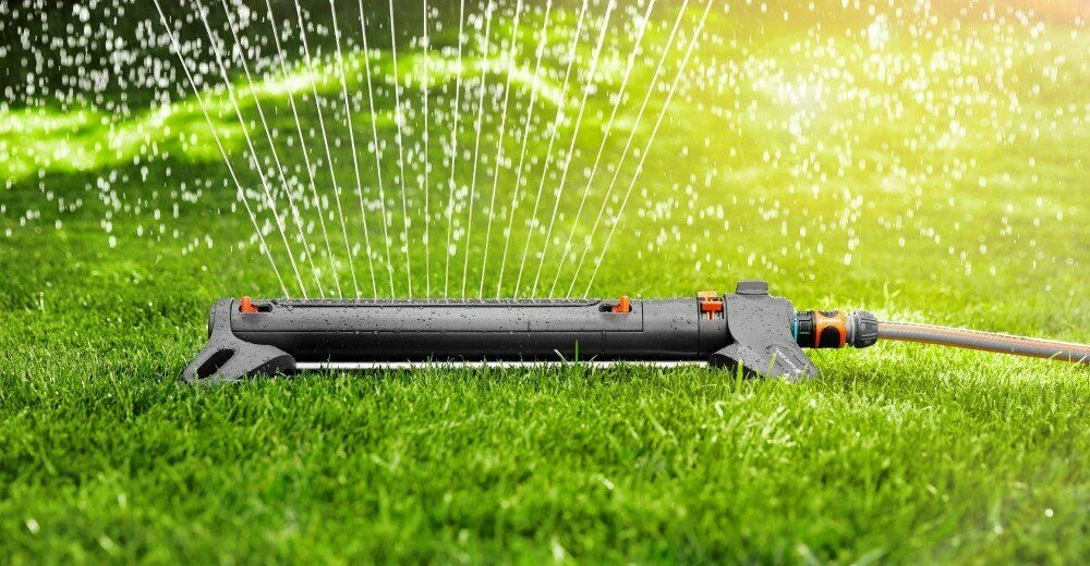 Spërkatës lëkundës Gardena AquaZoom L gri/portokalli