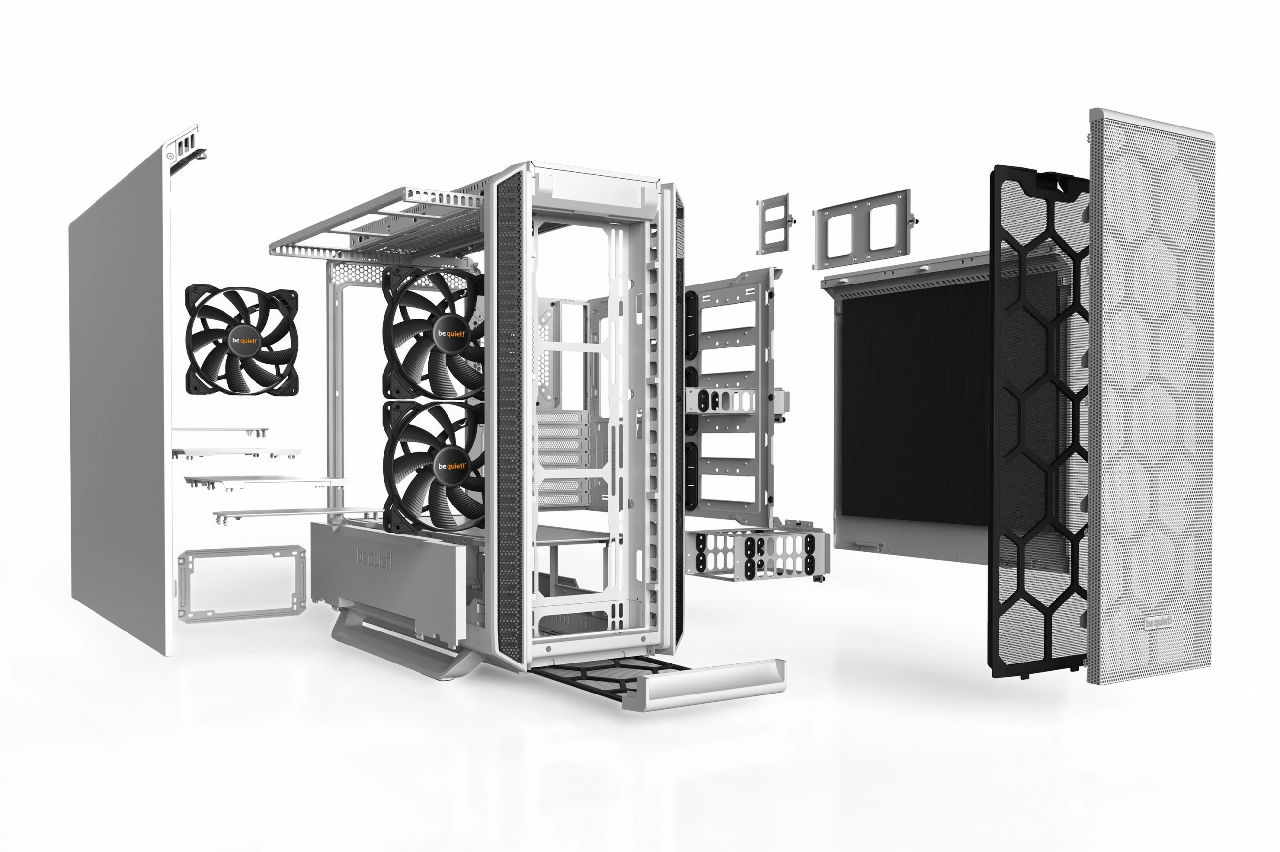 Kasë Be Quiet! Silent Base 802, Midi Tower, PC, ATX, EATX, micro ATX, Mini-ITX, e bardhë