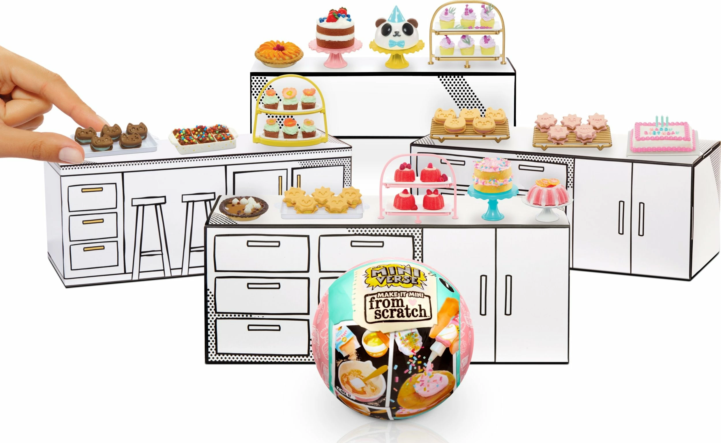 Set lodrash kreative bëje vet MGA Miniverse Make It Mini From Scratch, top surprizë, 8+ vjeç, shumëngjyrëshe, 1 copë