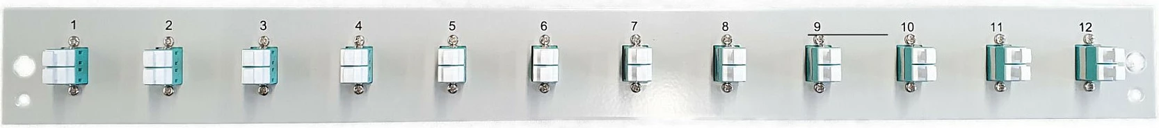 Panel për rack EFB Elektronik, 1U, 12x LC Duplex OM3, i zi