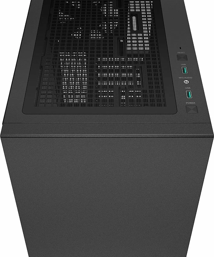 Kasë Deepcool CH510 (R-CH510-BKNNE1-G-1) Midi Tower ATX/e-ATX, xham i kalitun, 2x USB 3.0, e zezë