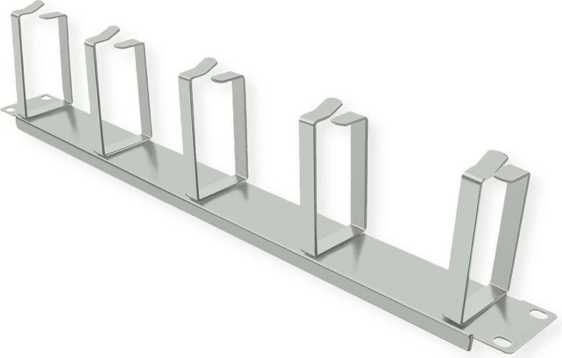 Panel fronti 19" VALUE Tip G, 1U, menaxhim kabllash, gri e çelët