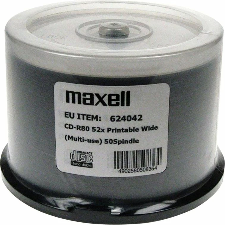 CD-R Maxell 700MB 50 copë spindle printable